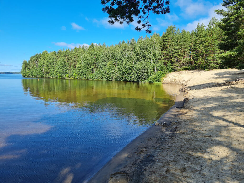 Kontiolahti, Vierevänniemi, uimaranta, hiekkaranta