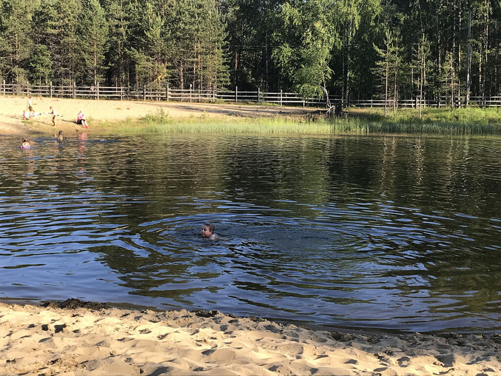 Kontiolahti, Onttola, uimaranta, hiekkaranta