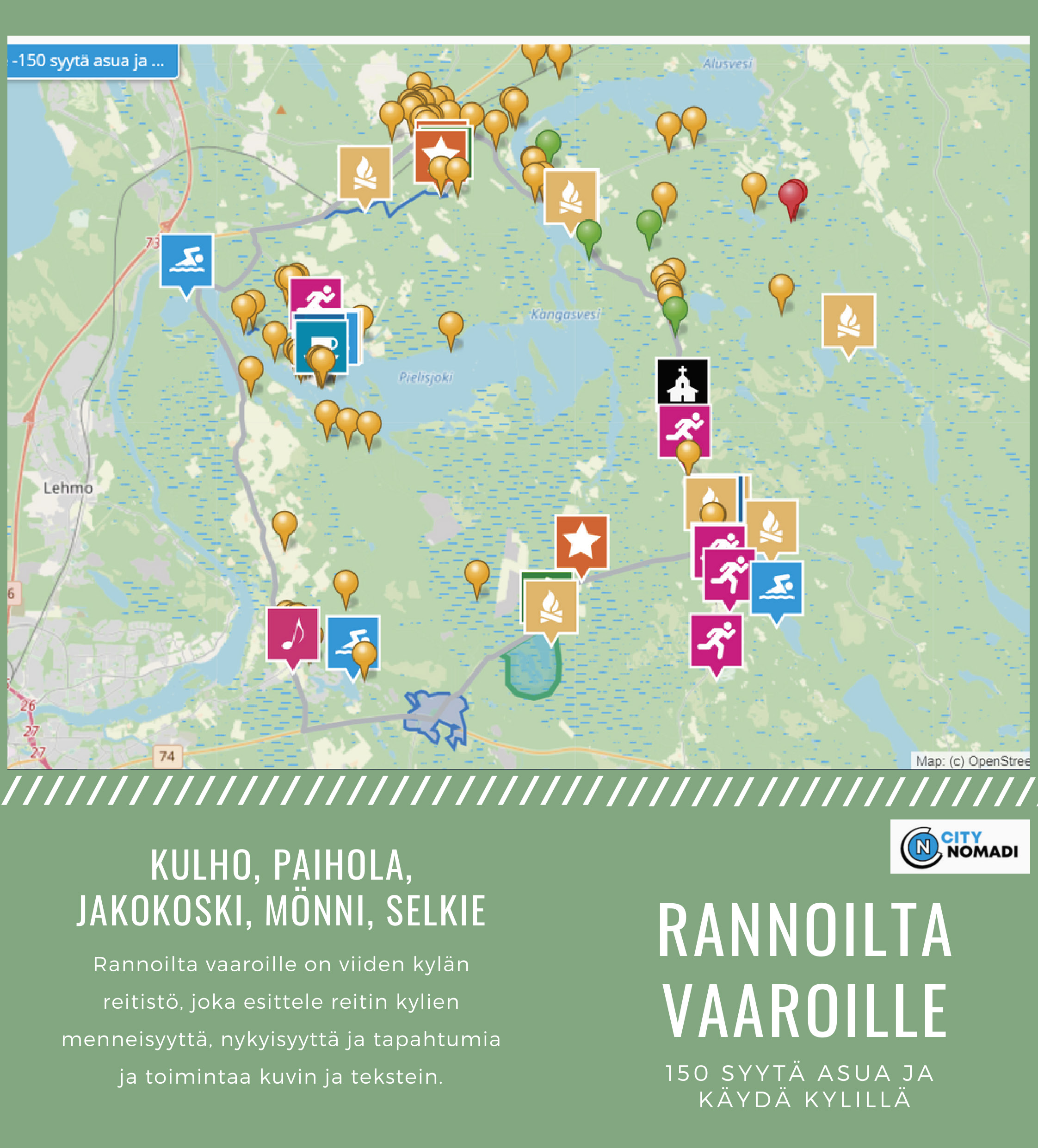 Selkie – Rannoilta vaaroille ‑Citynomadireitti